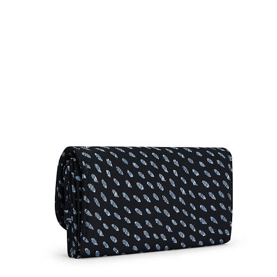 Kipling Money Land Printed Snap Wallet Portefeuille Donkerblauw | België 1032YX